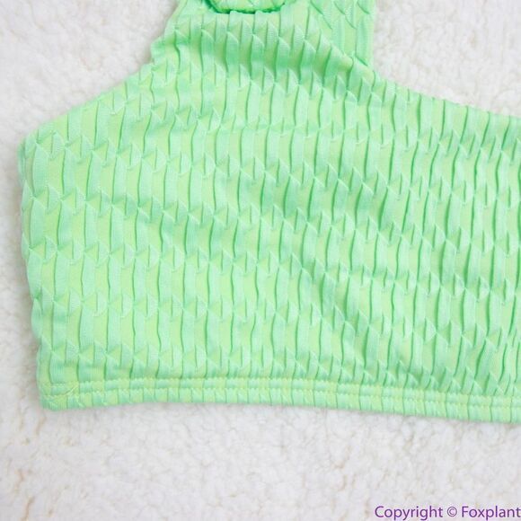 NEW Seea x Free People Georgia bikini top, green, S - Picture 11 of 15